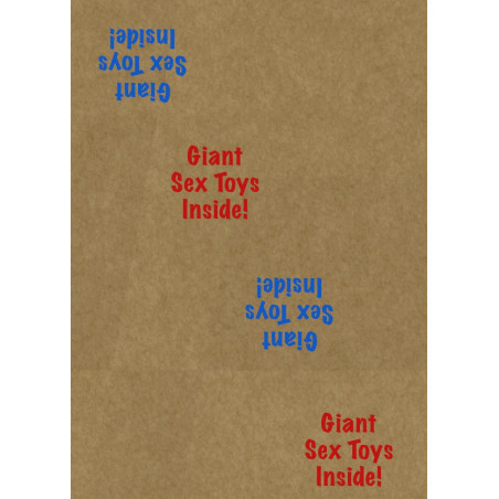 Wrapping paper - 'Giant sex toys inside'