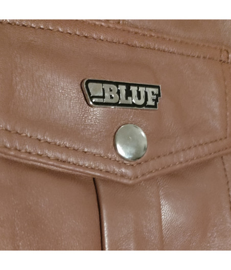 BLUF logo badge - nickel
