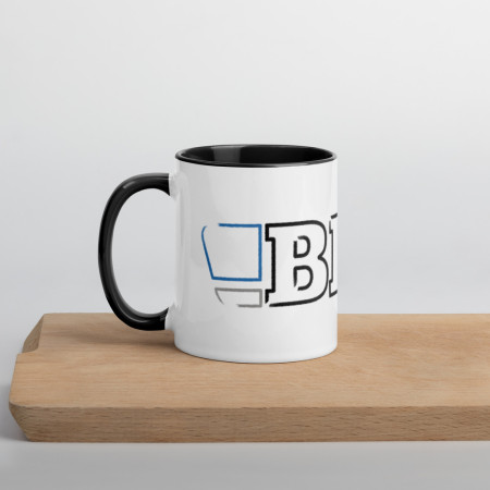 BLUF 'sketch' mug, black...