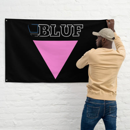 BLUF Pink Triangle Flag